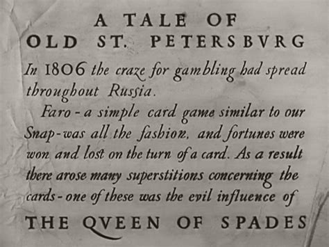 Queen of Spades! A Masterful Tale of Gambling, Love, and Obsession Set in Post-War Russia